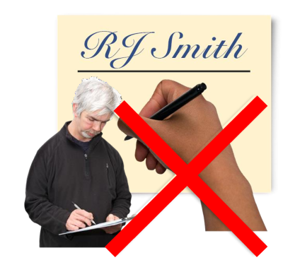 Do not sign important documents