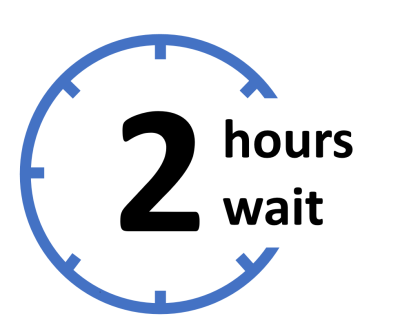 2 hours wait