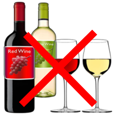 No alcohol