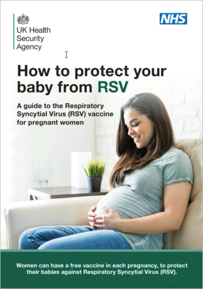 Screenshot of NHS RSV site