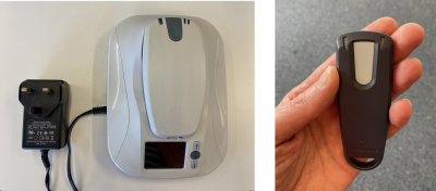 Home monitoring unit and portable device